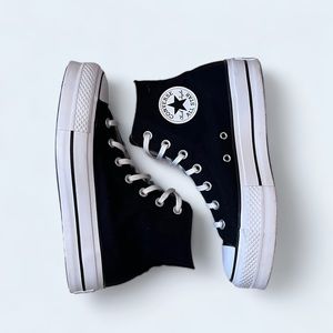 Converse Chuck Taylor All Star Lift Platform — High Top Black Canvas